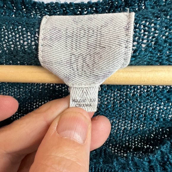 Hippie Rose French Bull Dog Sweater Teal Size M - Picture 4 of 7